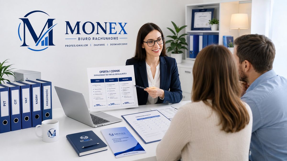 Spotkanie z klientami — omówienie oferty i cennika Biura Rachunkowego Monex